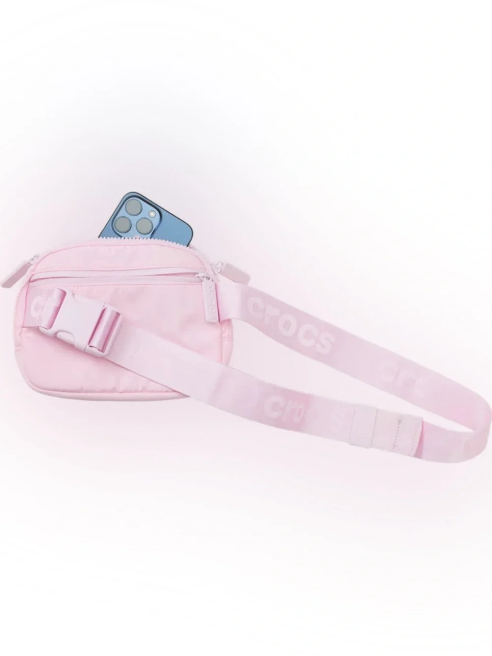Crocs Classic Belt Bag in Pink Milk